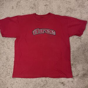 Vintage Allen Iverson I3 Reebok “Three” T-Shirt Red 2000s NBA Tee XXL